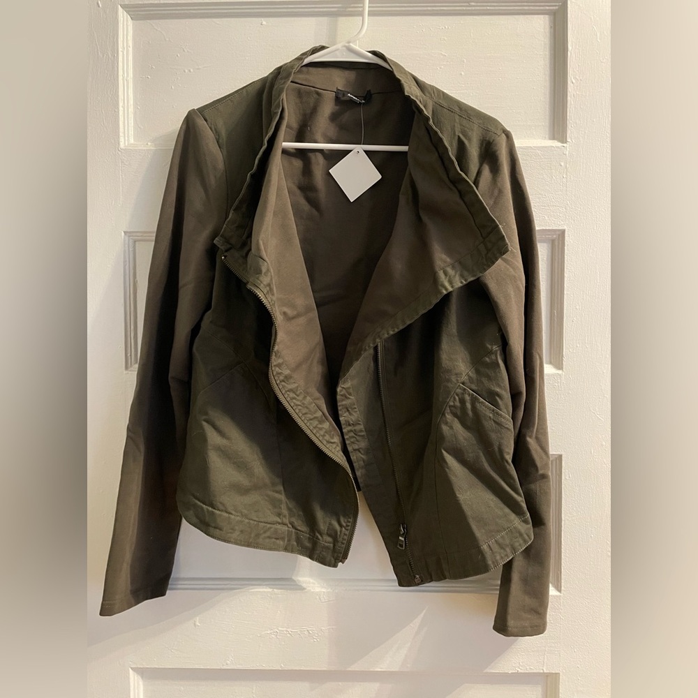 NWT Green Cotton Motocross Jacket